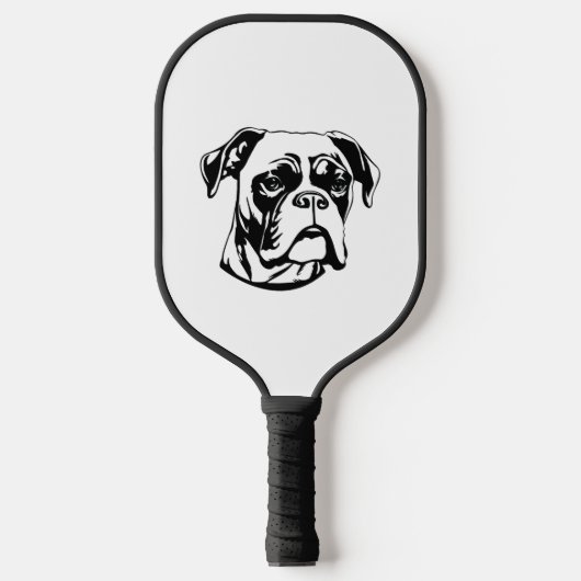 Boxer Dog Pickleball Schläger (Vorderseite)