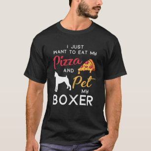 Boxer Dog Pizza Lover Eigentümer Weihnachtsfeier G T-Shirt