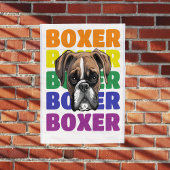 Boxer Dog Plakatwand Poster
