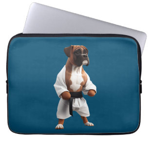 Boxer Dog Play Karate, Boxer Dog Karate Player Laptopschutzhülle