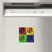 Boxer Dog Pop Art Style Magnet (In Situ (Geschirrspüler))