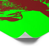 Boxer Dog Pop Art Style Poster (Ecke)