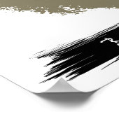 Boxer Dog Portrait | Pet Portrait Wall Print Poster (Ecke)