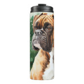 Boxer-Dog-Portrait Thermosbecher (Vorderseite)