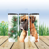 Boxer-Dog-Portrait Thermosbecher
