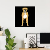 Boxer Dog. Poster (Heimbüro)