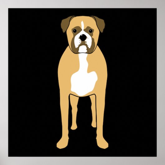 Boxer Dog. Poster (Vorne)