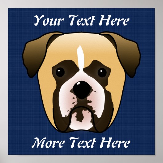 Boxer Dog Poster (Vorne)