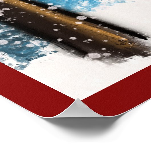 Boxer Dog Poster (Ecke)