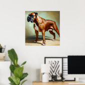 Boxer Dog Poster (Heimbüro)