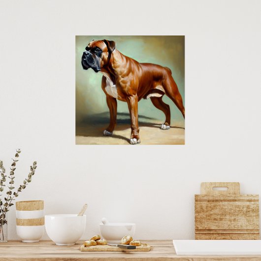 Boxer Dog Poster (Küche)
