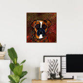 Boxer Dog Poster (Heimbüro)