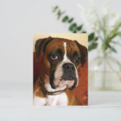 Boxer Dog Postkarte (Stehend Vorderseite)