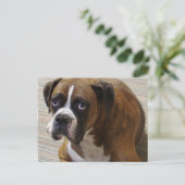 Boxer Dog Postkarte (Stehend Vorderseite)