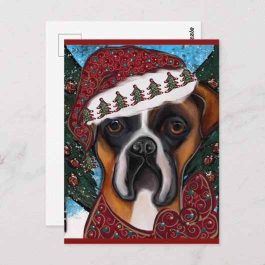 Boxer Dog Postkarte (Vorne/Hinten)