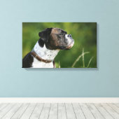 Boxer Dog Profil Leinwanddruck (Insitu (Holzboden))