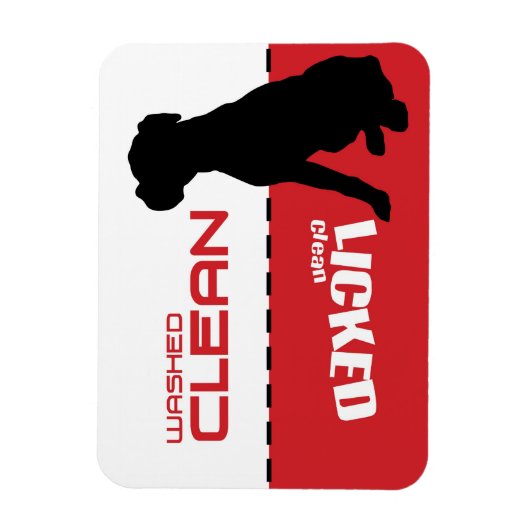 Boxer Dog, Puppengeschirrspülmaschine Magnet - gel (Vertikal)