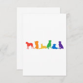 Boxer Dog Rainbow Dankeskarte (Vorne/Hinten)