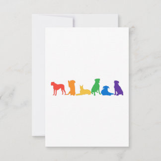 Boxer Dog Rainbow Dankeskarte