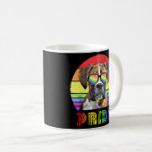 Boxer Dog Rainbow Sunglasses Lgbt Gay Lesbian Prid Kaffeetasse (VorderseiteRechts)