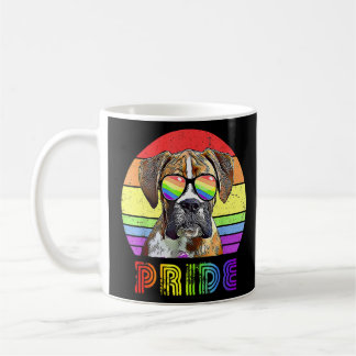 Boxer Dog Rainbow Sunglasses Lgbt Gay Lesbian Prid Kaffeetasse