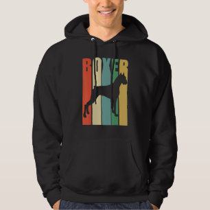 Boxer Dog Retro Hoodie