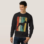 Boxer Dog Retro Sweatshirt (Vorne ganz)