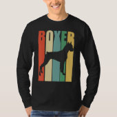Boxer Dog Retro T-Shirt (Vorderseite)