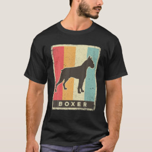 Boxer Dog Retro Vintag T-Shirt