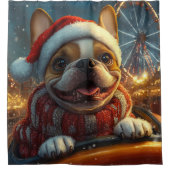 Boxer Dog Roller Untersetzer Weihnachten Duschvorhang (Vorderseite)