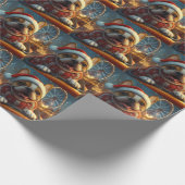 Boxer Dog Roller Untersetzer Weihnachten Geschenkpapier (Ecke)