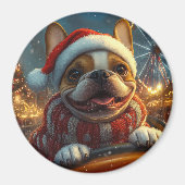 Boxer Dog Roller Untersetzer Weihnachten Magnet (Vorne)