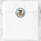 Boxer Dog Round Stickers (Tasche)