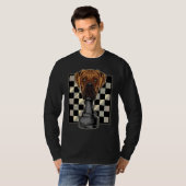 Boxer Dog Schach T-Shirt (Vorne ganz)