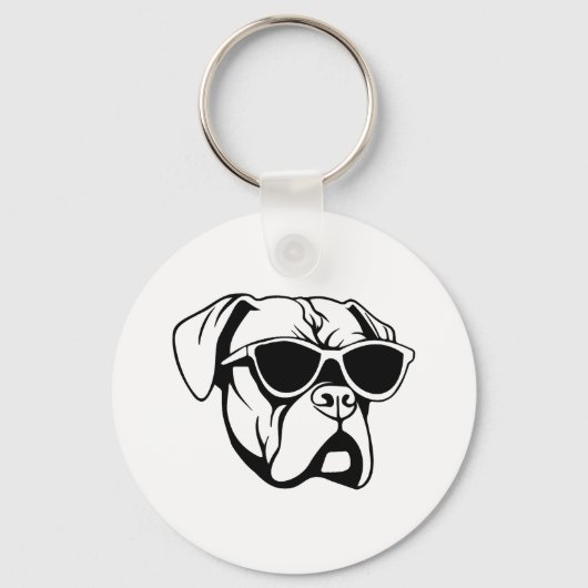 Boxer Dog Schlüsselanhänger (Vorderseite)