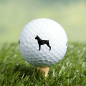Boxer Dog Silhouette Golfball (Insitu T-Shirt)