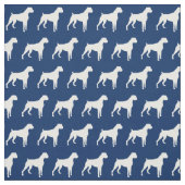 Boxer Dog Silhouette Pet Navy Blue Stoff (Muster)