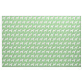 Boxer Dog Silhouette Pet Sage Green Stoff (Fat Quarter (45,7 x 55,9 cm))