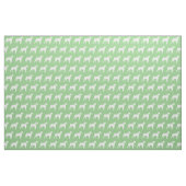 Boxer Dog Silhouette Pet Sage Green Stoff (Fat Quarter (45,7 x 55,9 cm))