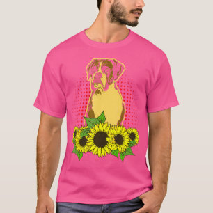 Boxer Dog Sonnenblumen Niedlich Boxer Dog T-Shirt