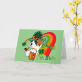 Boxer Dog St Patrick's Day Karte (Gelbe Blume)