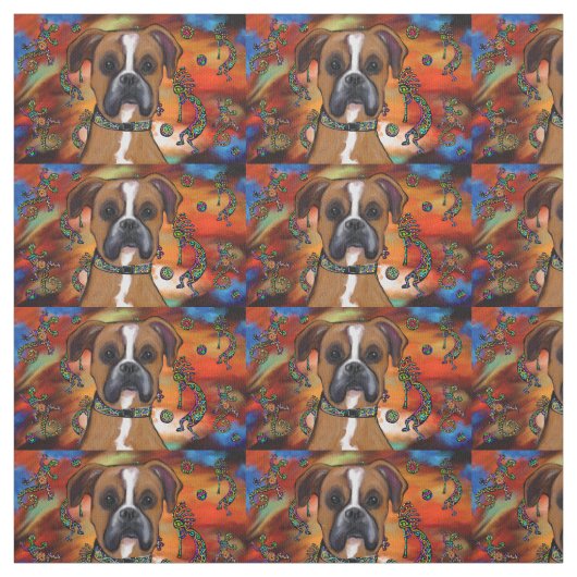 Boxer Dog Stoff (Muster)