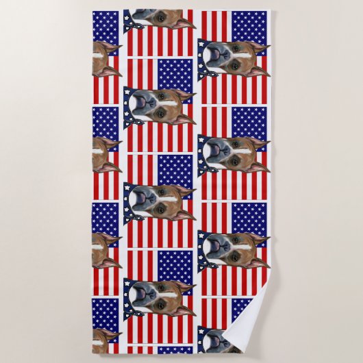 BOXER DOG STRANDTUCH (Vorderseite)