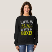 Boxer  Dog Sweatshirt (Vorne ganz)