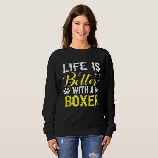 Boxer Dog Sweatshirt (Vorne ganz)