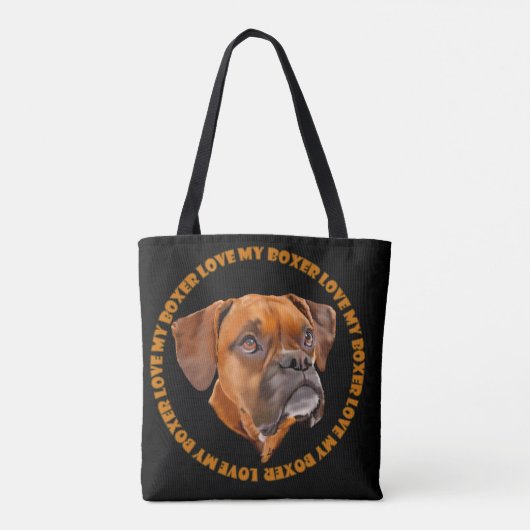 Boxer Dog Tasche (Rückseite)