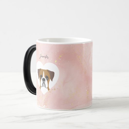 Boxer Dog Tasse (Vorderseite Links)