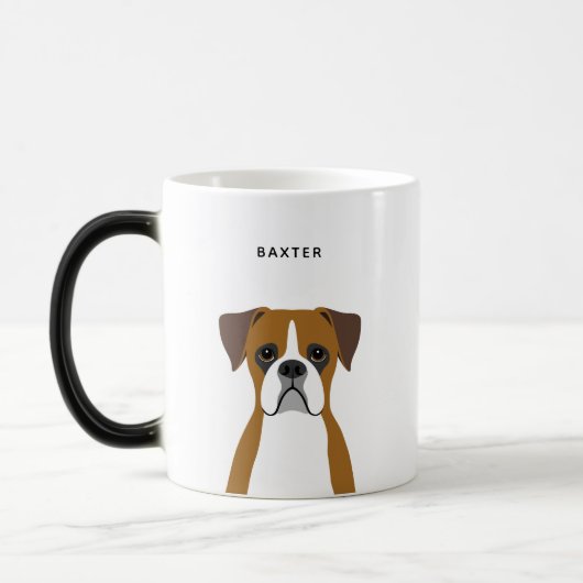 Boxer Dog Tasse (Links)