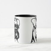 Boxer Dog Tasse (Zentrum)
