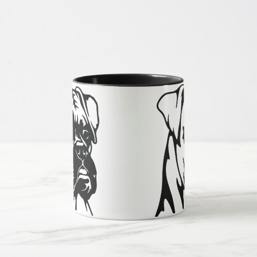 Boxer Dog Tasse (Zentrum)